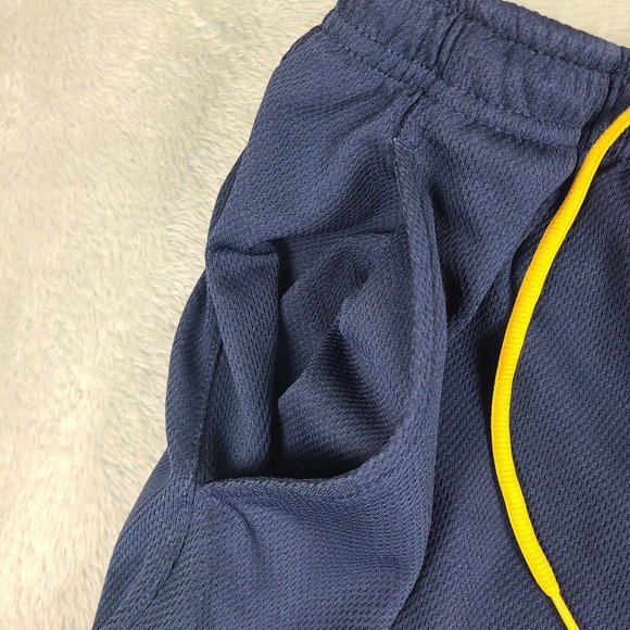 Vintage Nike‎ Shorts Men Size Xl Blue Drawstrings  Basketball Swoosh Oversize - Picture 3 of 10